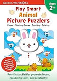 Play Smart Animal Picture Puzzlers Age 2+: Preschool Activity Workbook with Stickers