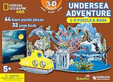 National Geographic Kids - Undersea Adventure 3-D Puzzle & Book