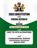 1999 CONSITUTION O TH EFEDERAL REPUBLIC OF NIGERIA, AS AMENDED 2023 (PAPERBACK)