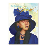 Birthday Blue Lady Card