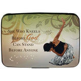 She Who Kneels Card Holder